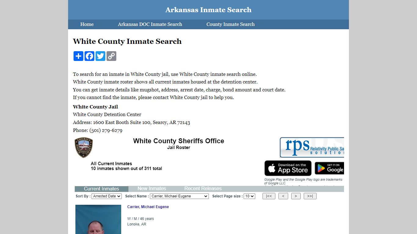 White County Inmate Search